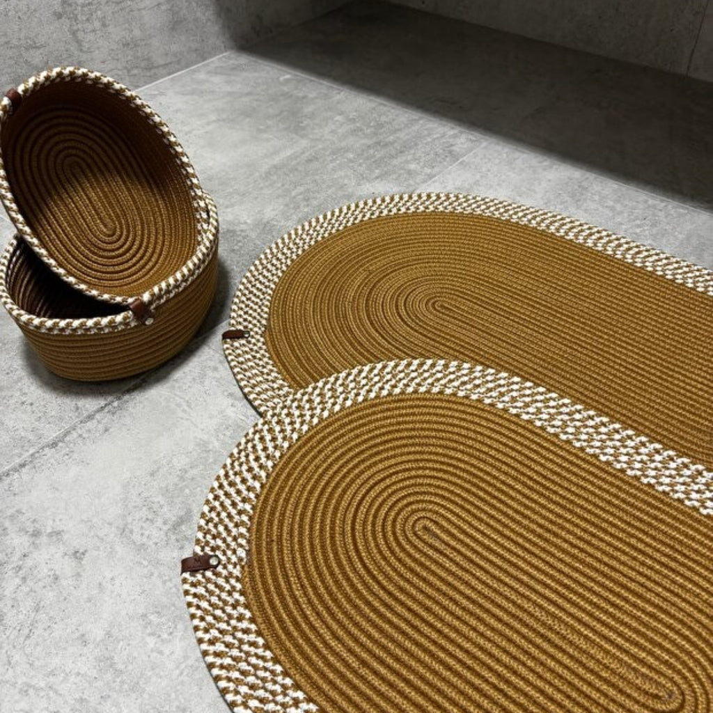 Serra Badezimmer-Set aus Jute 4'er Set