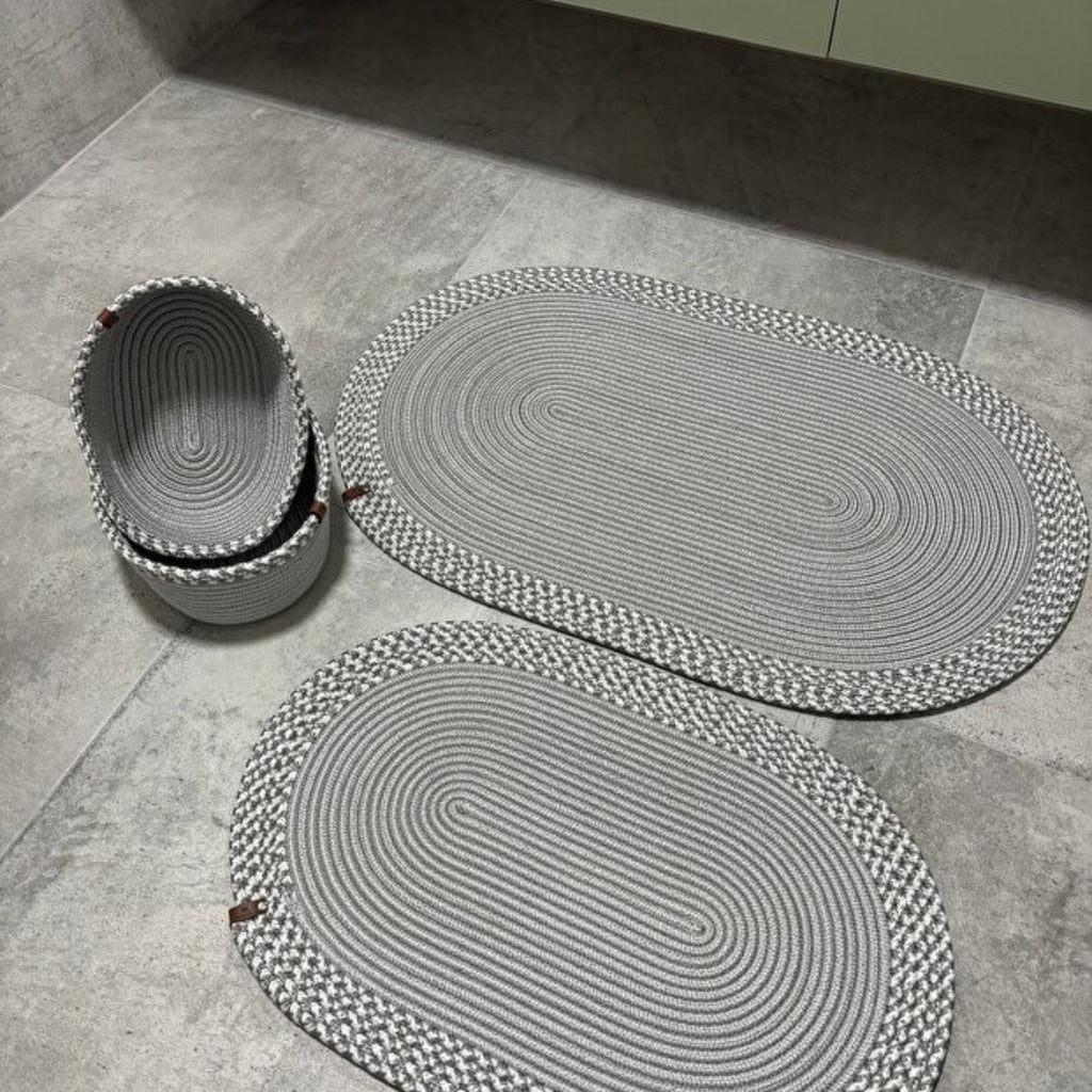 Serra Badezimmer-Set aus Jute 4'er Set