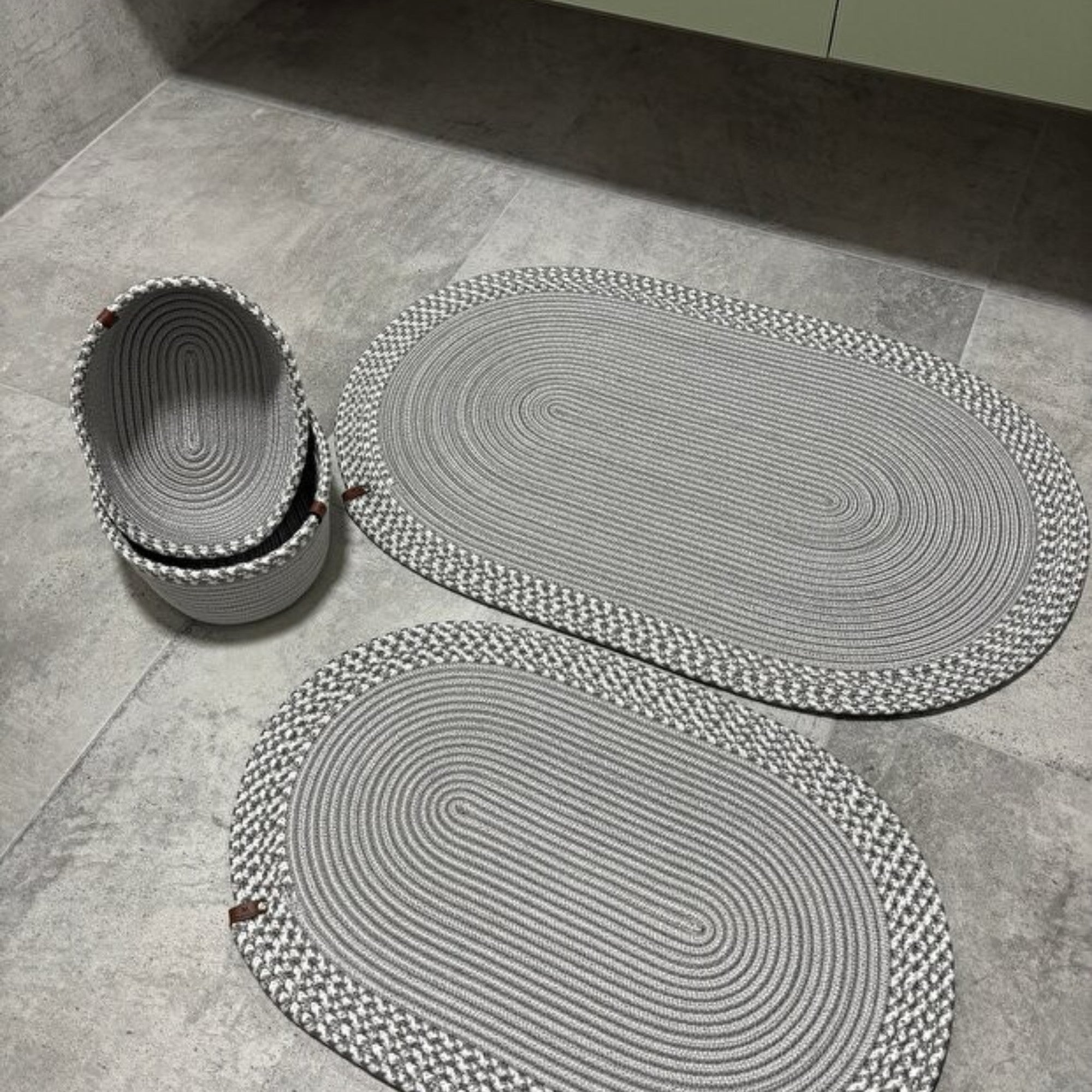 Serra Badezimmer-Set aus Jute 4'er Set