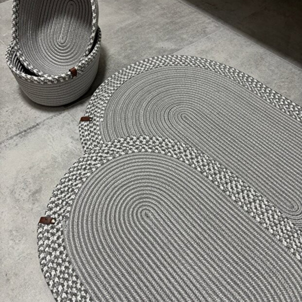 Serra Badezimmer-Set aus Jute 4'er Set