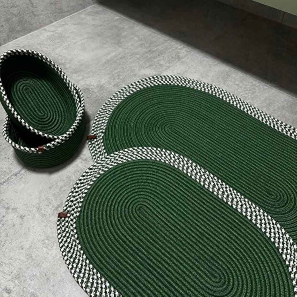 Serra Badezimmer-Set aus Jute 4'er Set