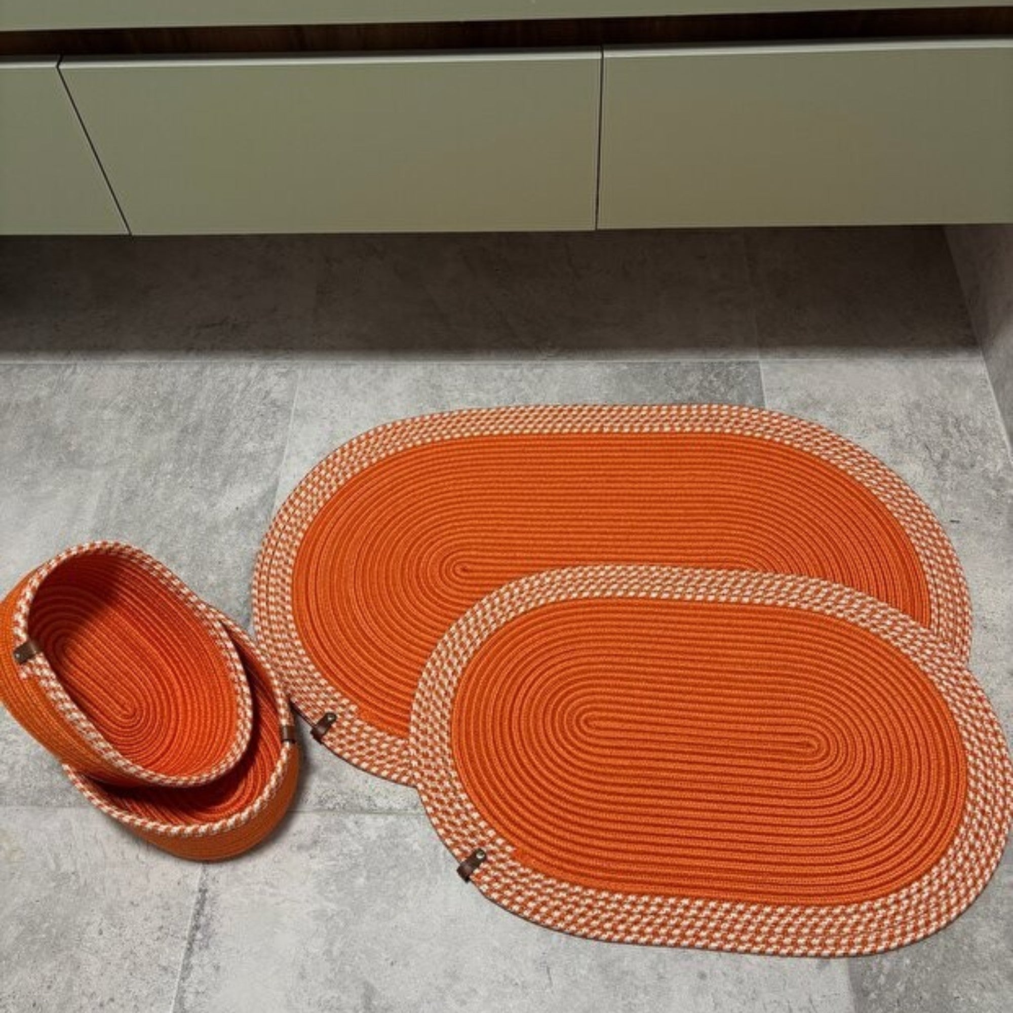 Serra Badezimmer-Set aus Jute 4'er Set