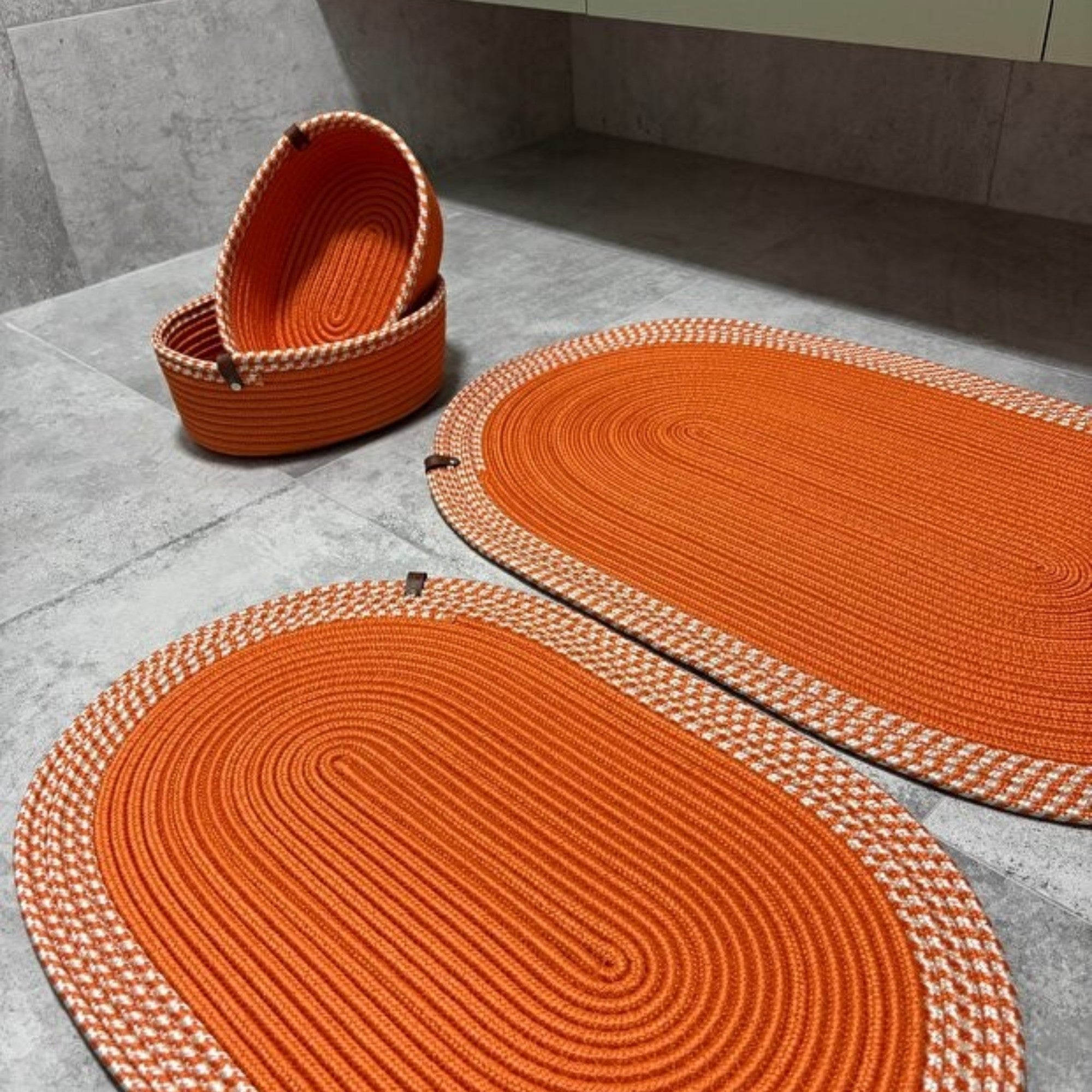 Serra Badezimmer-Set aus Jute 4'er Set