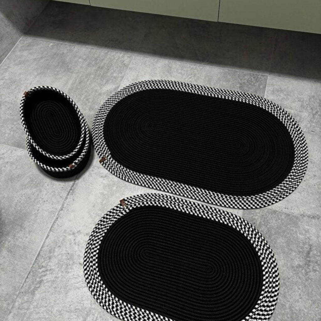 Serra Badezimmer-Set aus Jute 4'er Set