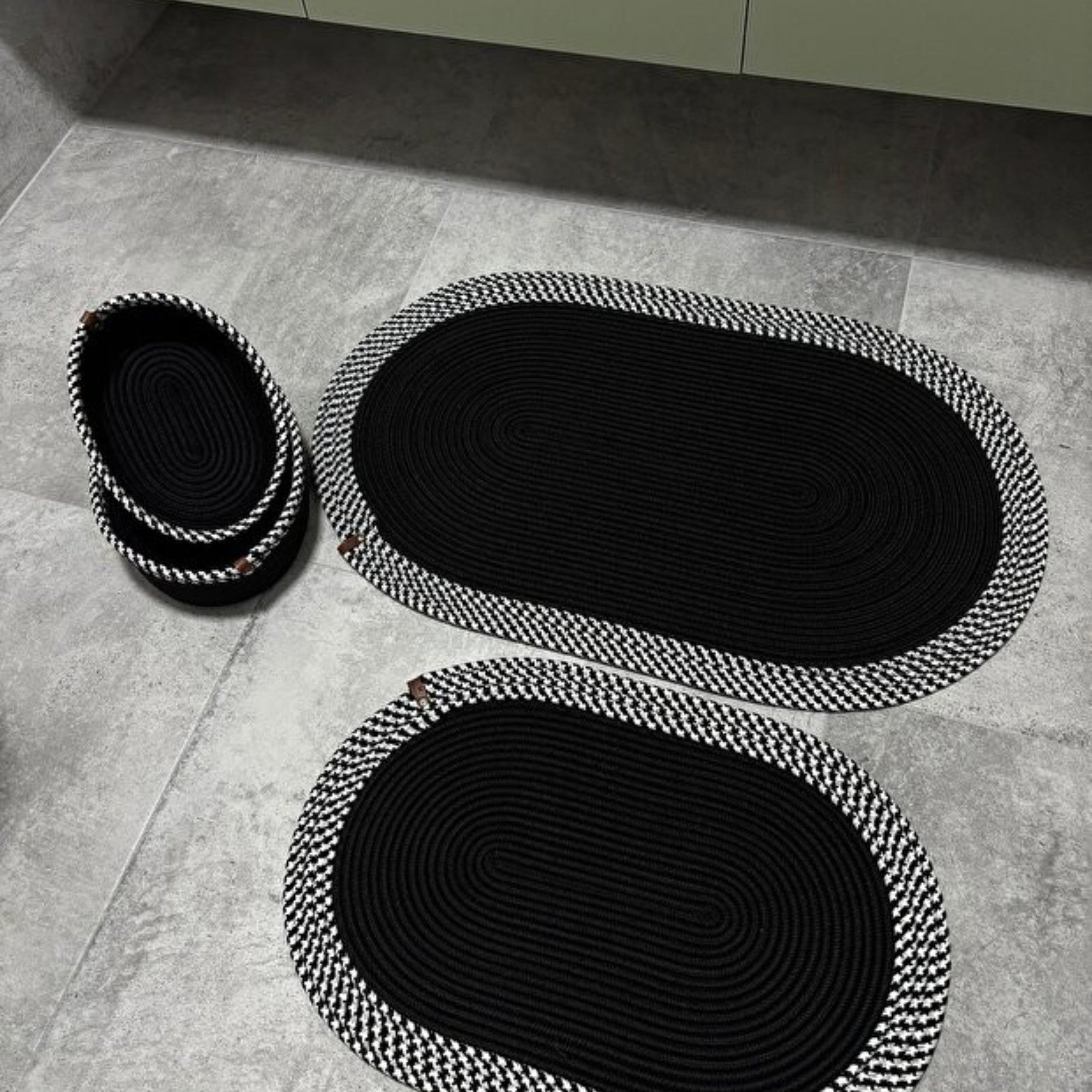 Serra Badezimmer-Set aus Jute 4'er Set