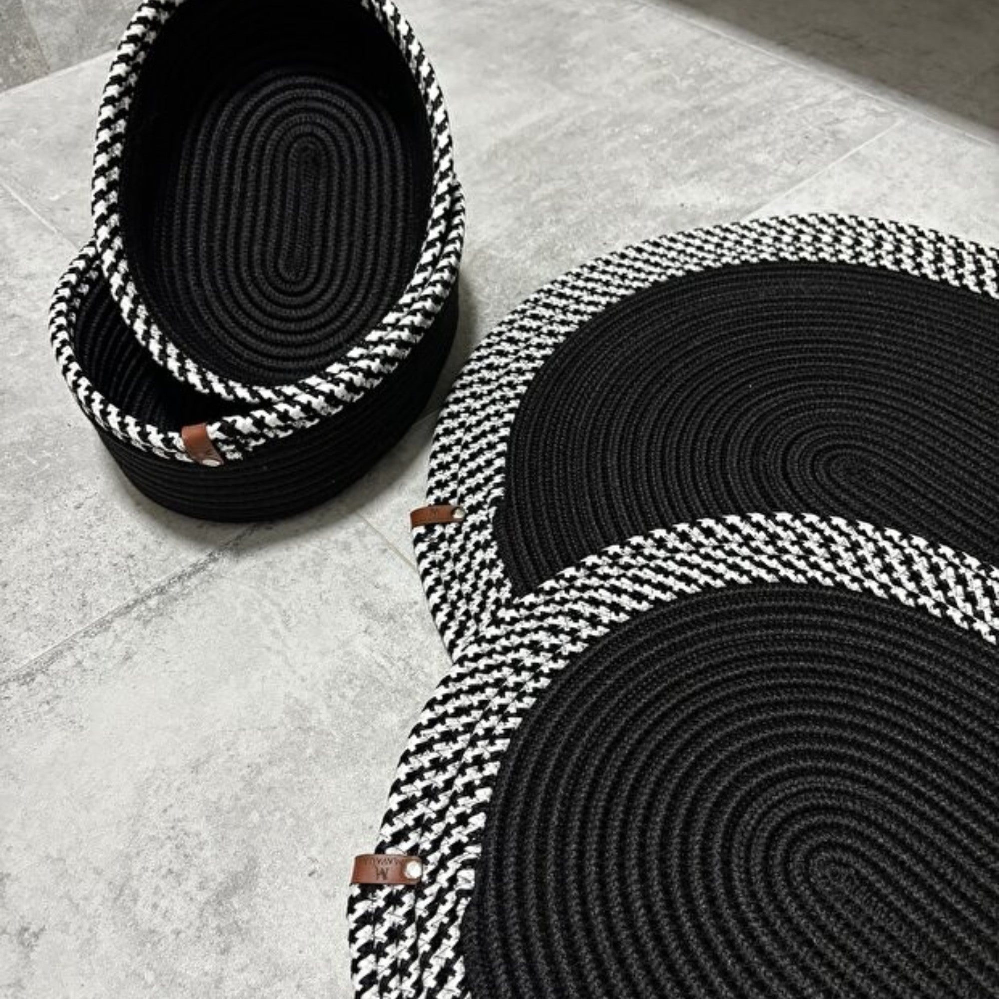 Serra Badezimmer-Set aus Jute 4'er Set