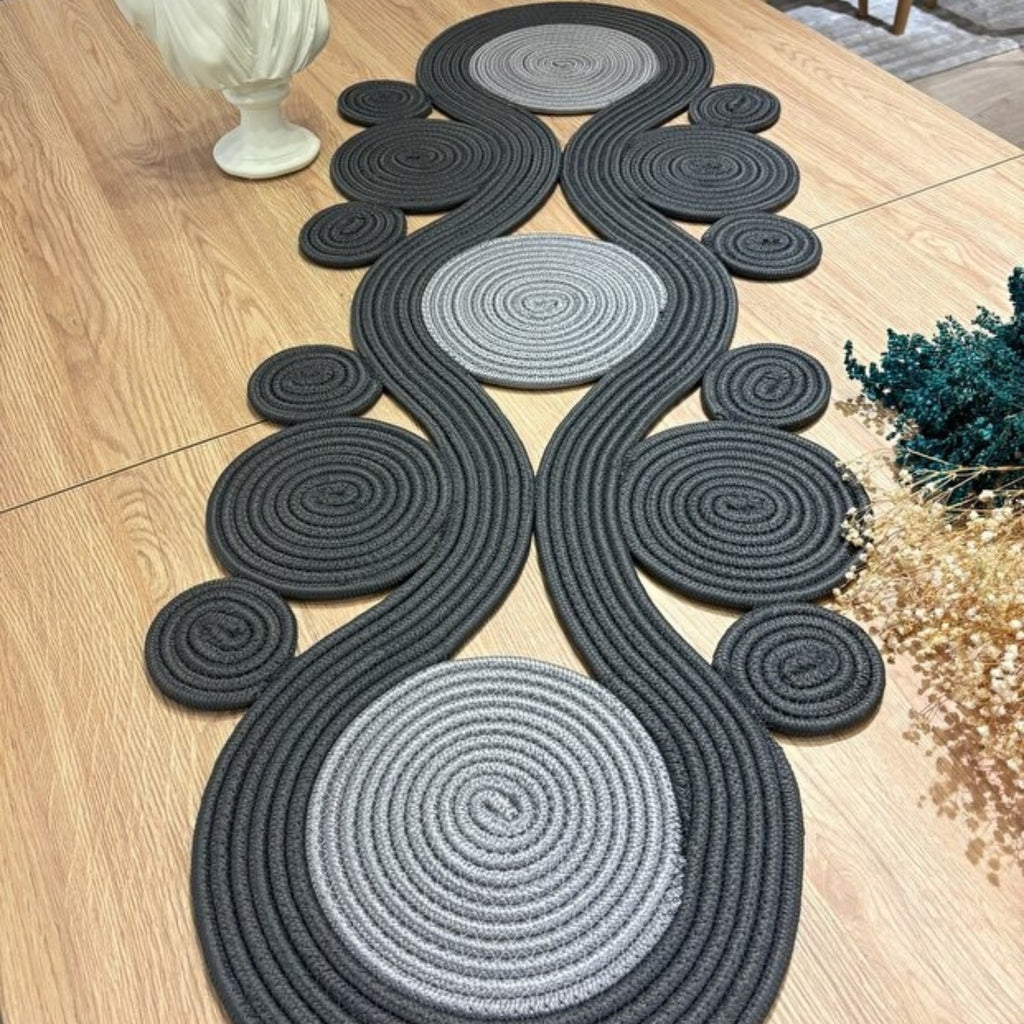 Tischläufer in Jute-Optik, Handgemacht