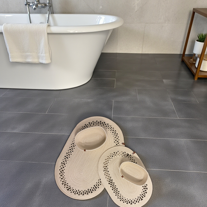 Terra Badezimmer-Set aus Jute Creme